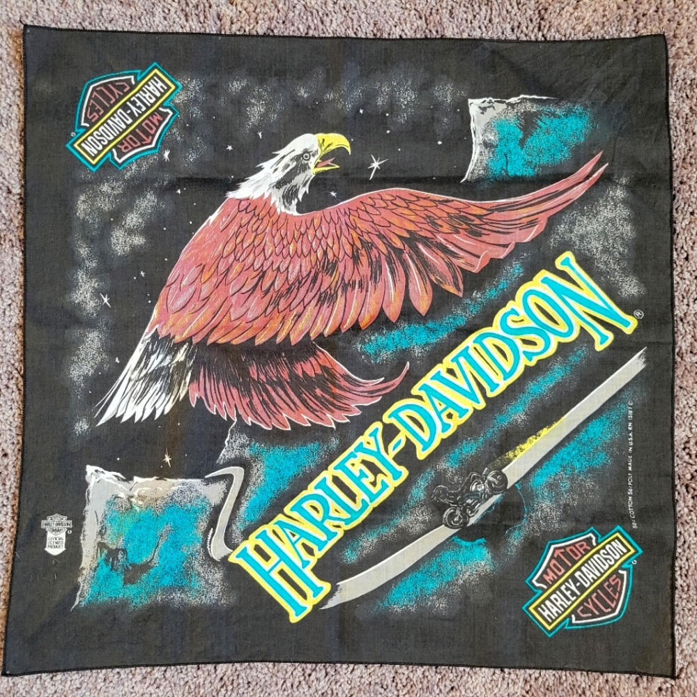 Vintage Harley Davidson Bandana